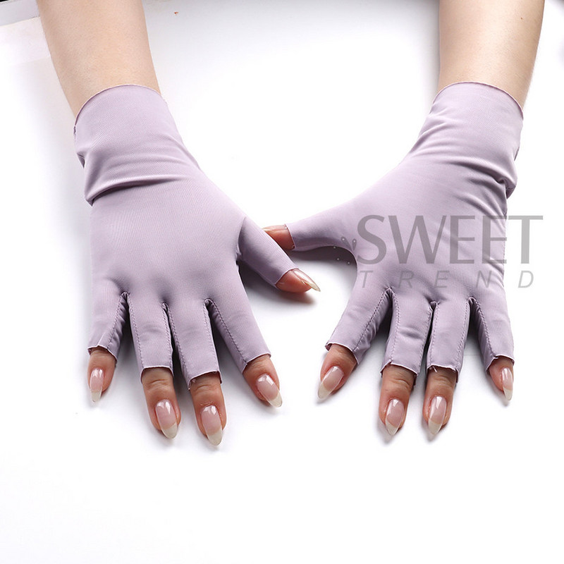 2 vnt Nail Art Glove Anti UV Apsauginė pirštinė Led lempos spinduliuotei atspari pirštinė apsauga Rankos nagų dailės geliu UV LED lempos įrankis