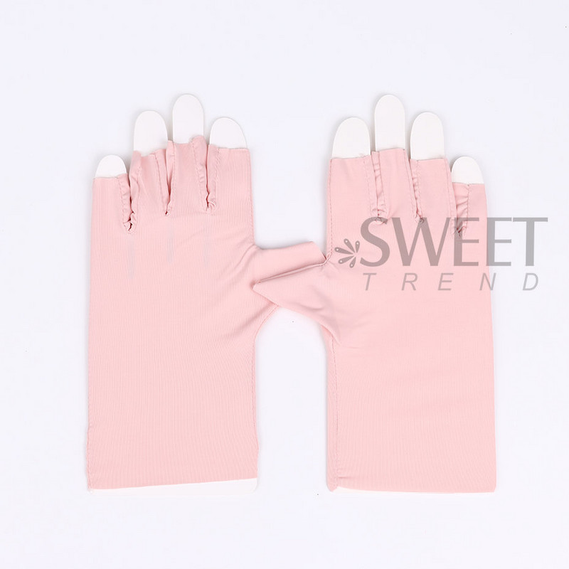 2 vnt Nail Art Glove Anti UV Apsauginė pirštinė Led lempos spinduliuotei atspari pirštinė apsauga Rankos nagų dailės geliu UV LED lempos įrankis