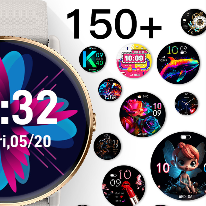 S61 nutikell Bluetooth-kõne mitme spordirežiimiga 1,43-tolline HD-suure ekraaniga südame löögisageduse tervise jälgimine meeste naiste nutikell