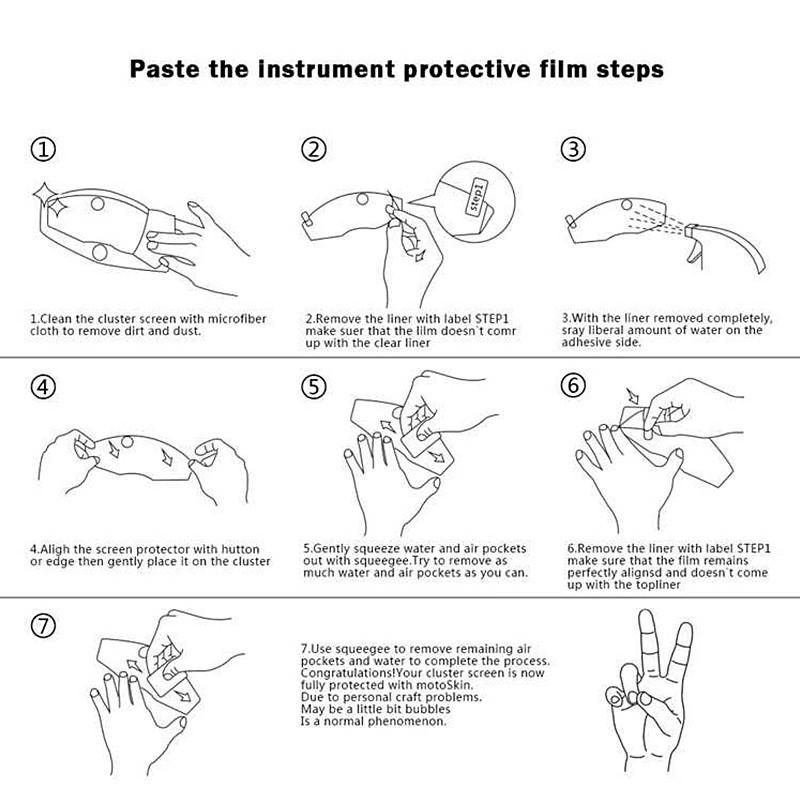 Pentru BMW R1250GS ADV R1250R R1250RS R1200GS F900XR 2014-2021 Film de protecție împotriva zgârieturii ecranului Cluster Protector ecran pentru bord