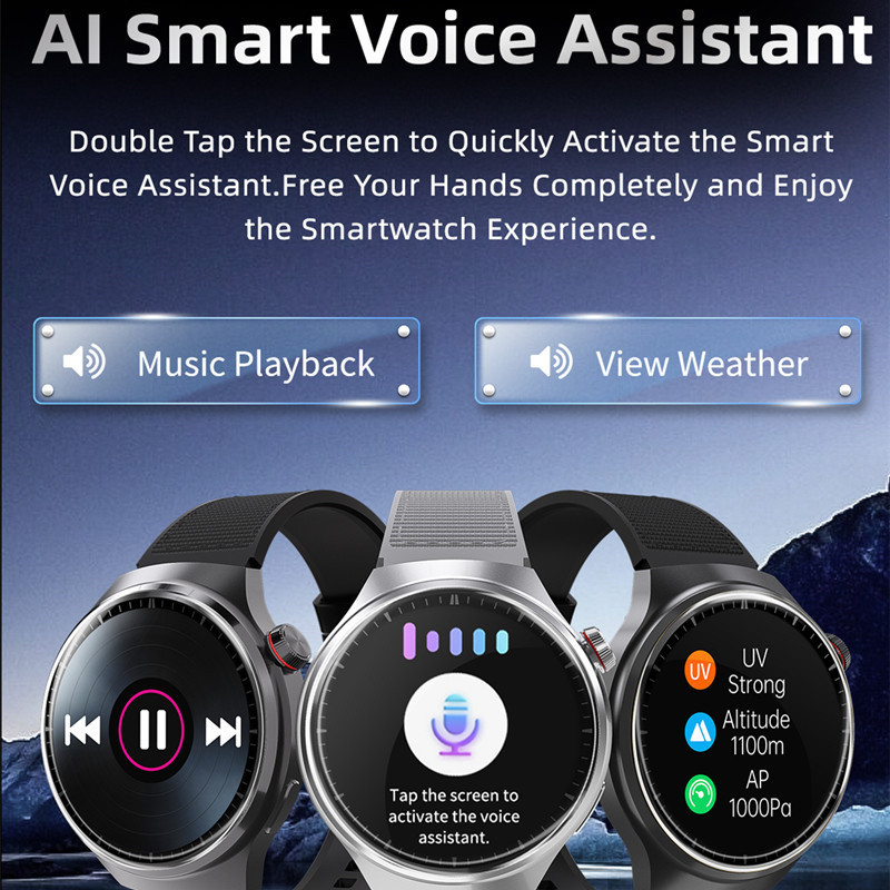 Nutikas käekell ZD4 Pro meeste 1,5-tolline ekraan Bluetooth-kõne juhtmevaba laadimine AI hääl NFC tervise jälgimine Fitnesi spordi nutikell