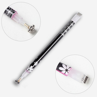 Nail Art Magnet Stick Cat Eyes Divgalvu magnēts nagu gēla lakai 3D līnijas sloksnes efekta spēcīga magnētiskā pildspalva manikīra instrumenti