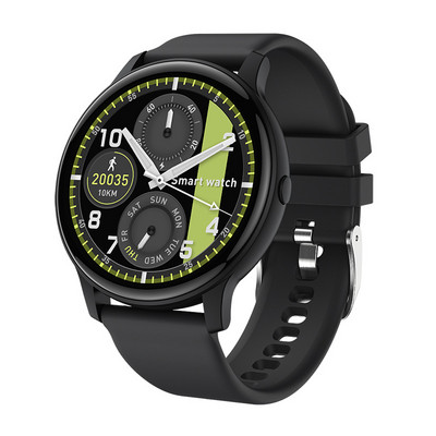 Ceas inteligent pentru bărbați Ecran rotund Blue Tooth Call Încărcare fără fir Tracker de fitness pentru ritm cardiac Sport Femei Ceas inteligent pentru IOS Android