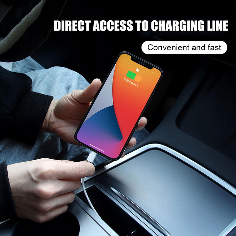 Tesla Model 3 Y 2021-2023 keskkonsooli käetoe hoiukasti kaardi võti Telefoni laadimiskaabli korraldaja ümbris Autotarvikud