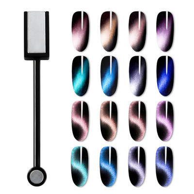 Магнитен стик за полиране Магнитен гел за нокти UV гел 3D/5D/9D ефект Силен магнит Срезова дъска Инструменти за ноктопластика
