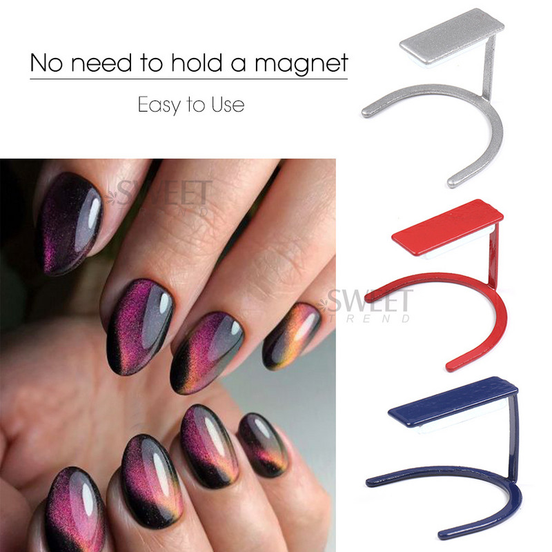 Cat Eye Stand Magnet Board Nail Art Stick 9D 5D efektiga tugev magnet Cat Eye geellaki laia joonega maniküüri küünte tööriistad SAS53
