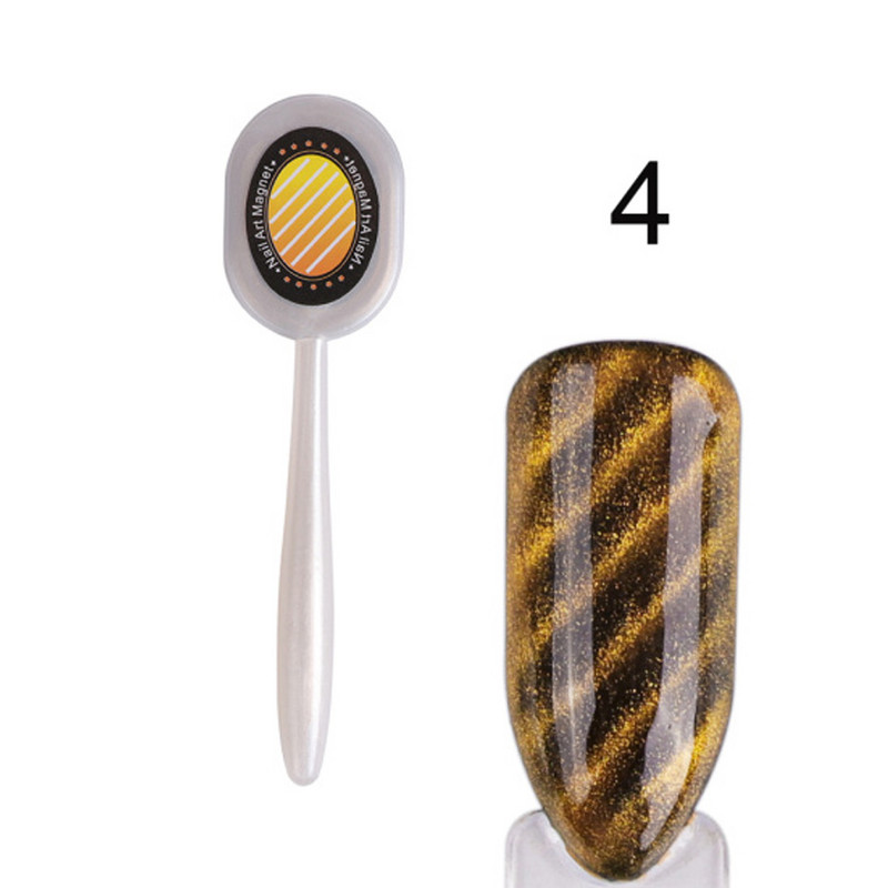 1 buc Magnet pentru ochi de pisică, cu efect puternic, table magică Stick pentru desenul unghiilor UV Gel Lac Stripe Line Placă magnetică Instrument pentru unghii TR01-06