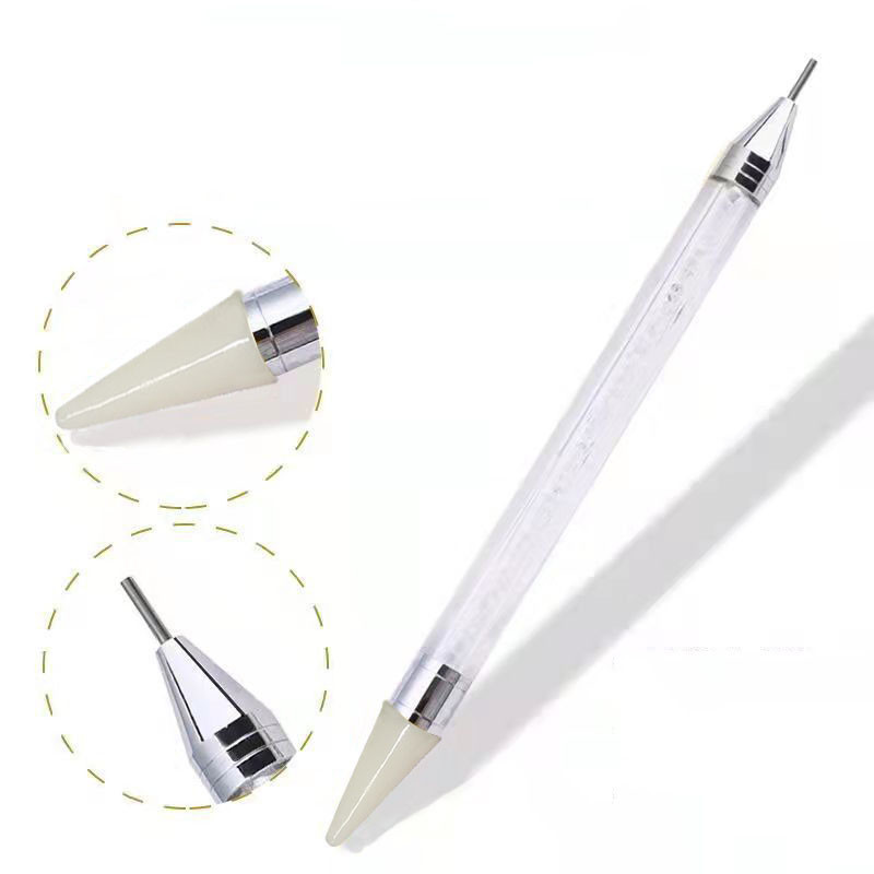 Broderie cu diamante, pix cu punct cu cap dublu, pix cu punct pentru pictura, nail art, culegător de strasuri, creion de ceară, instrument pentru mâner de cristal