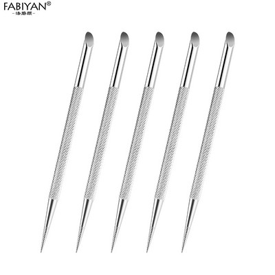 Maniküüri tööriistad Küünte joonistamine Rhinestonest lillepliiats Roostevabast terasest kristallist kahe otsaga disainiga maalimine