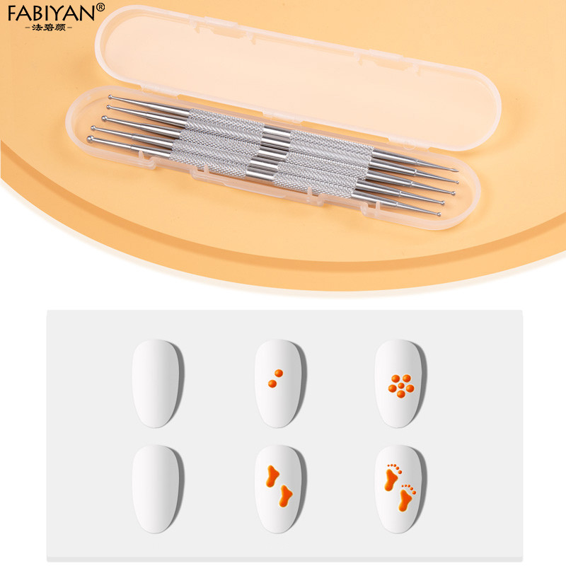 Maniküüri tööriistad Küünte joonistamine Rhinestonest lillepliiats Roostevabast terasest kristallist kahe otsaga disainiga maalimine