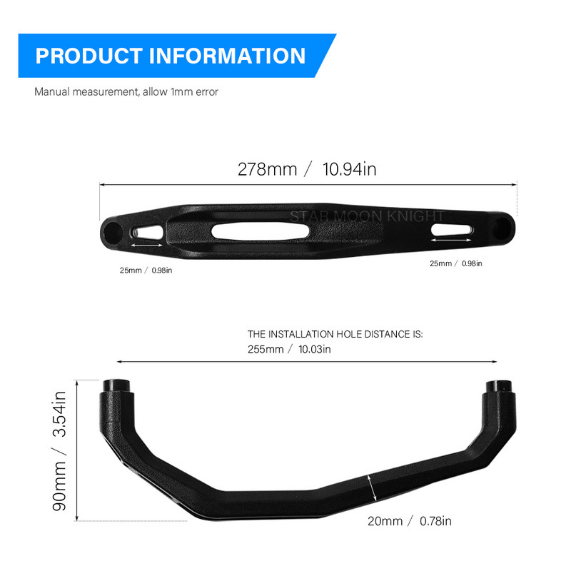 PENTRU YAMAHA TENERE 700 Tenere700 XT700Z XT 700 Z Accesorii Motocicletă Pasager Mâner de prindere din spate Scaun Mâner de mână Sină de prindere