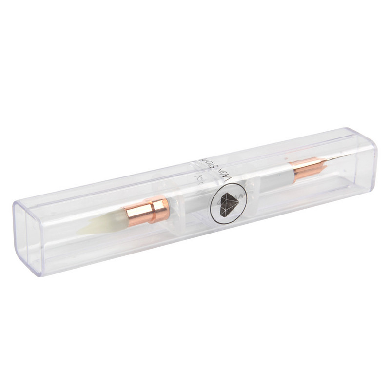 BQAN 1 Pc Dual-end Nail Art Wax Dotting Pen Nail Rhinestones Picker Pencil Pen Beads Picker Wax Pen Manicure Art Brush Tool