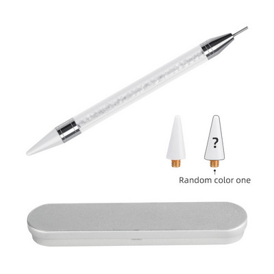 1 buc. stilou cu punct pentru arta unghiilor, pictură cu două capete, perie bricolaj, mâner cu strasuri, culegere diamante, instrument pentru puncte pentru manichiură, accesorii pentru unghii