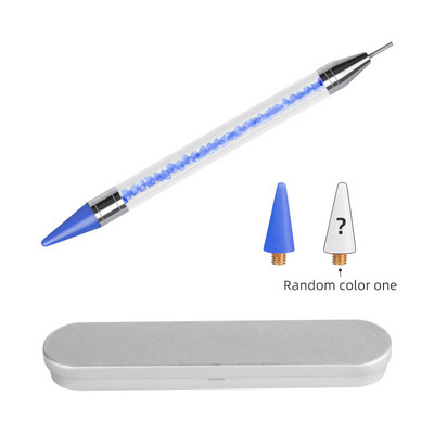 1 buc. stilou cu punct pentru arta unghiilor, pictură cu două capete, perie bricolaj, mâner cu strasuri, culegere diamante, instrument pentru puncte pentru manichiură, accesorii pentru unghii