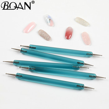 BQAN 5 τμχ/σετ στυλό νυχιών 2 σε 1 διπλές άκρες Dotting σχέδιο Ζωγραφική UV gel Liner Polish Σετ βούρτσας Nail Art Dotting Tools