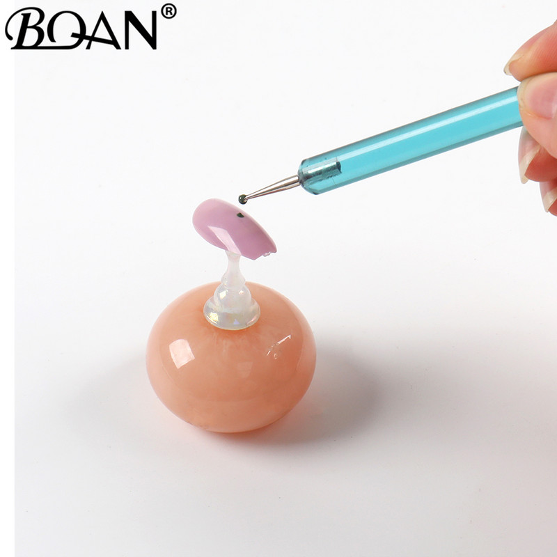 BQAN 5 vnt./rinkiniai Nagų dailės rašiklis 2 viename dvigubais galais taškavimo piešimo dažymas UV gelio įdėklų lakavimo teptukų rinkinys Nagų dailės taškymo įrankiai