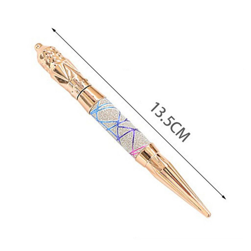 Rhinestone naastude valija Kristallkäepidemega värvimispliiats Kahe otsaga küünepuuripliiats Küünte täppimispliiats küünte kunstitööriist