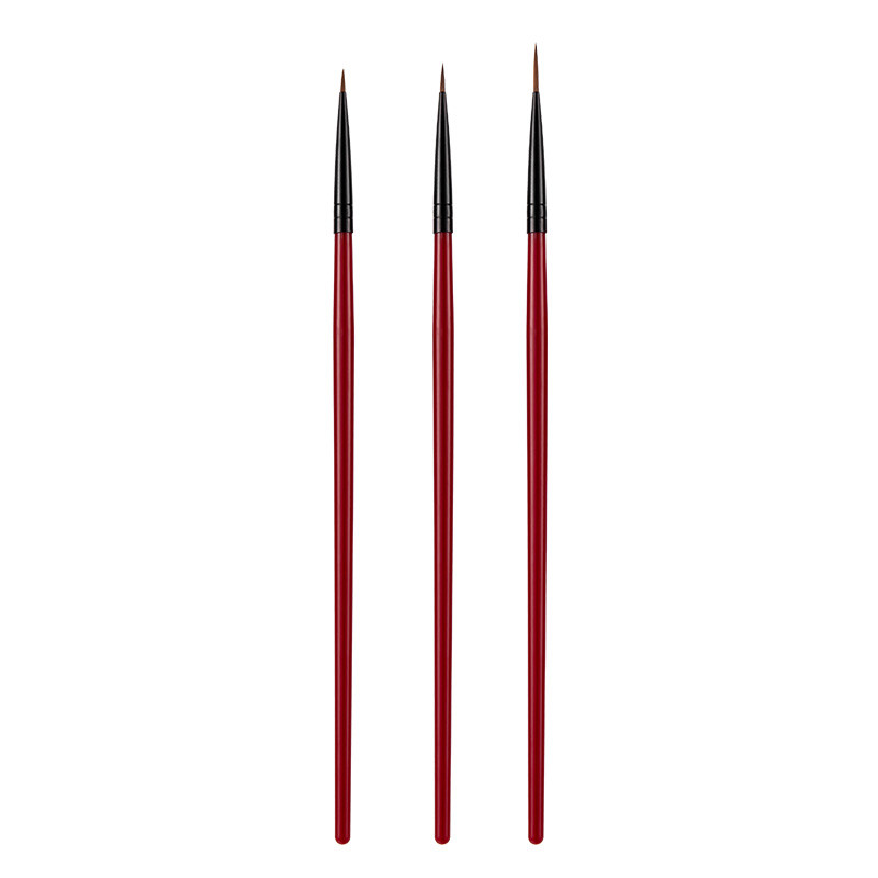 3 tk küünekunsti joonistamine triibuline lainer Pliiatsipintsel DIY UV geeliotsad maalimine prantsuse lillekujundusega maniküüri tööriist 5/7/11mm