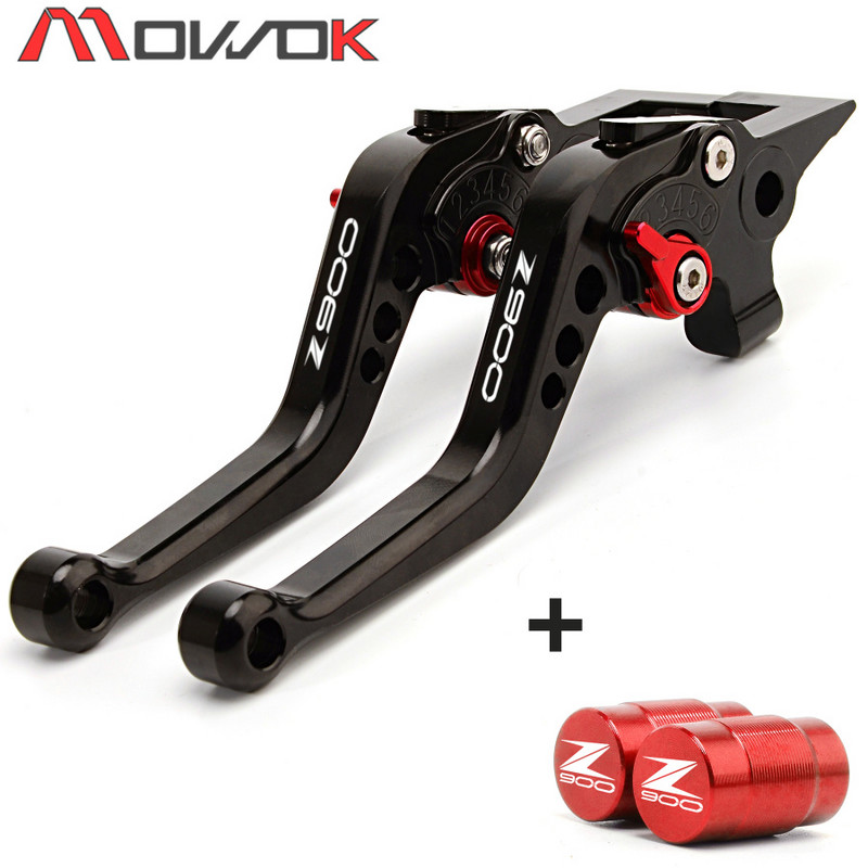 Reguleeritavad mootorratta lühikesed pidurihoovad, rehvi klapi kork KAWASAKI Z900 Z 900 2017-2023 2022 2021 2018 2019 tarvik