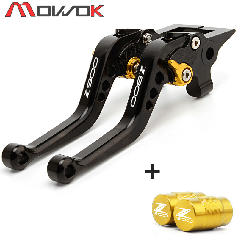 Reguleeritavad mootorratta lühikesed pidurihoovad, rehvi klapi kork KAWASAKI Z900 Z 900 2017-2023 2022 2021 2018 2019 tarvik