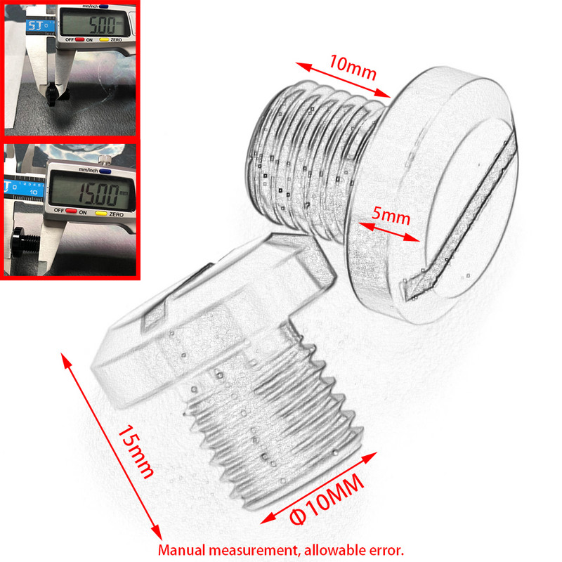 Sobib mudelile BMW G310R G310GS S1000RR F900XR M10*1,25 keermepeeglid augud pistikukruvid Mootorratta 10 mm kattekorkide kinnituspoldid