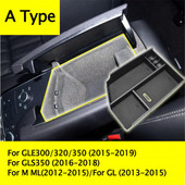 Skirta Mercedes Benz M/GLE/GL/GLS-Class W166 X166 Porankių laikymo dėžė Konteinerio padėklas Tvarkyklės priedai Kairė vairuotojas