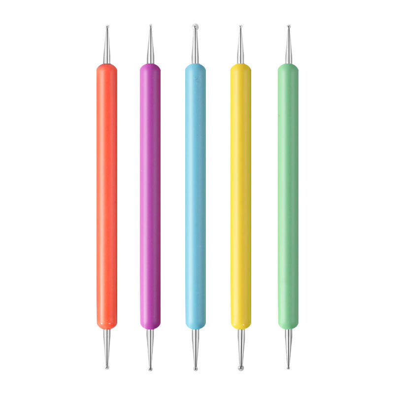 5 tk/komplekt küünekunsti täppimistööriistad Rhinestone`i korjamistööriist Kahe suurusega palliotsad küünte disaini jaoks Küünetööriistad Küünte tarvikud