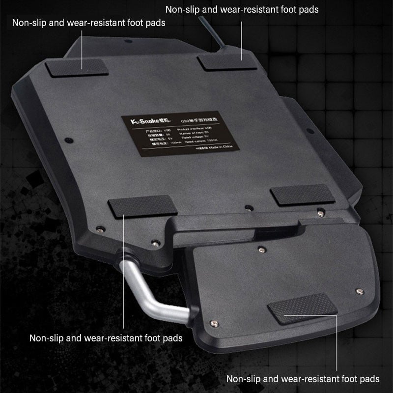 Vienos rankos vištienos žaidimo mechaninė klaviatūra USB laidinė žaidimų nešiojama ergonomiška LED foninio apšvietimo mini kompiuterio klaviatūra, skirta PS4 Xbox