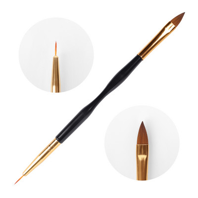 1/3 gab. Dual End Nail Art Dotting Pen Akrila Zīmēšanas Laineris Ziedu Ota Rhinestone Crystal UV Gel krāsošanas manikīra rīks JAUNS