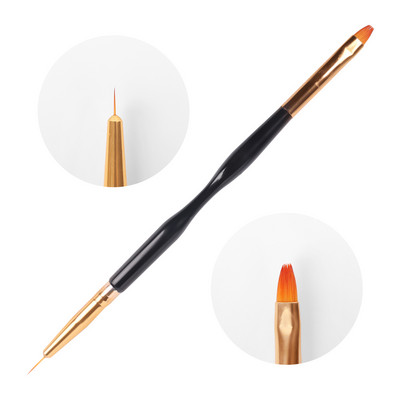 1/3 gab. Dual End Nail Art Dotting Pen Akrila Zīmēšanas Laineris Ziedu Ota Rhinestone Crystal UV Gel krāsošanas manikīra rīks JAUNS
