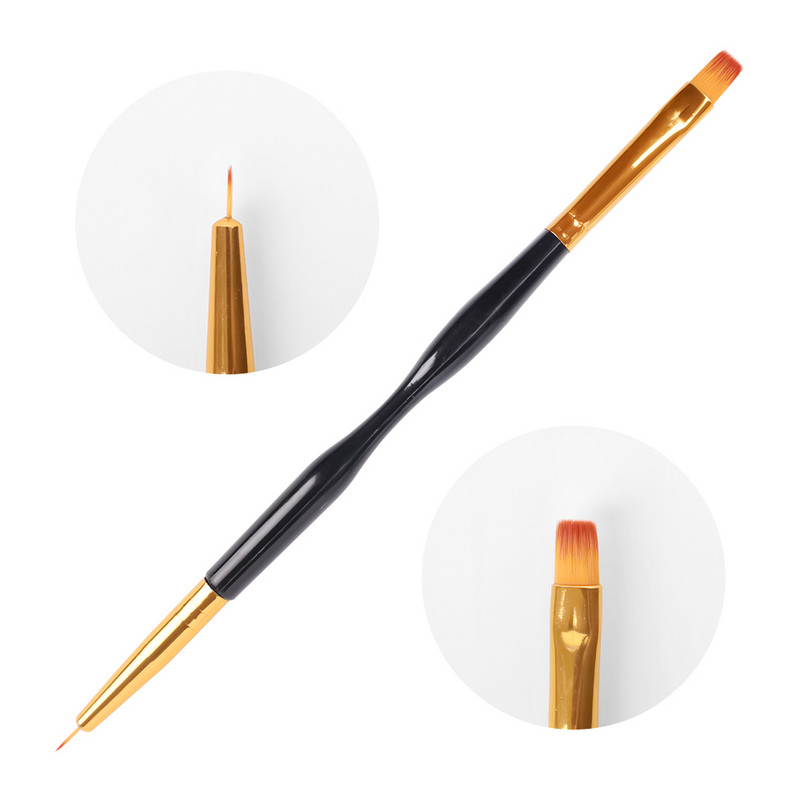 1/3Pcs Dual End Nail Art Dotting Pen Akrilna linija za crtanje Cvjetni kist Rhinestone Crystal UV Gel Alat za manikuru za slikanje NOVO