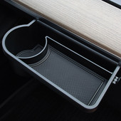 2022 Tesla Model 3/Y hoiukasti jaoks auto kindalaekas hoiukarbi riiul Mobiiltelefoni veetassi hoidiku konks ABS materjal