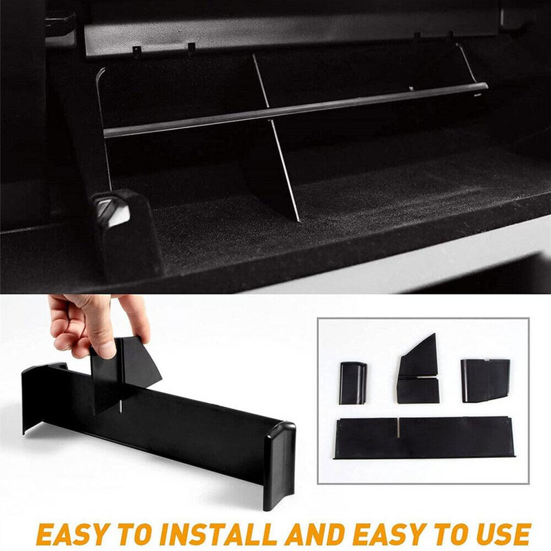 Pentru Tesla Model 3 Y Cutie de mănuși Placă despărțitoare de depozitare Cutie de mănuși în straturi Raft pentru containere Organizator pentru consolă centrală