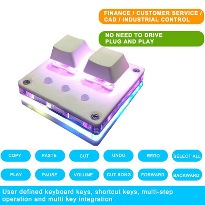Μίνι μαύρο μηχανικό πληκτρολόγιο 24 πλήκτρων 2/5/9/16 Πληκτρολόγιο παιχνιδιών πλήκτρων Sayo Συντόμευση συσκευής Προγραμματιζόμενα πλήκτρα πληκτρολογίου Προσαρμοσμένη μακροεντολή