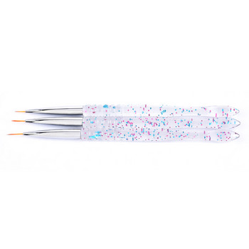 3 τμχ/Σετ Nail Art Dotting Σχέδιο Ζωγραφική Στυλό Γάντζος Λουλούδι Σκάλισμα Στυλό Νυχιών Beauty Tool Makeup Liner Polish Brush Accessories