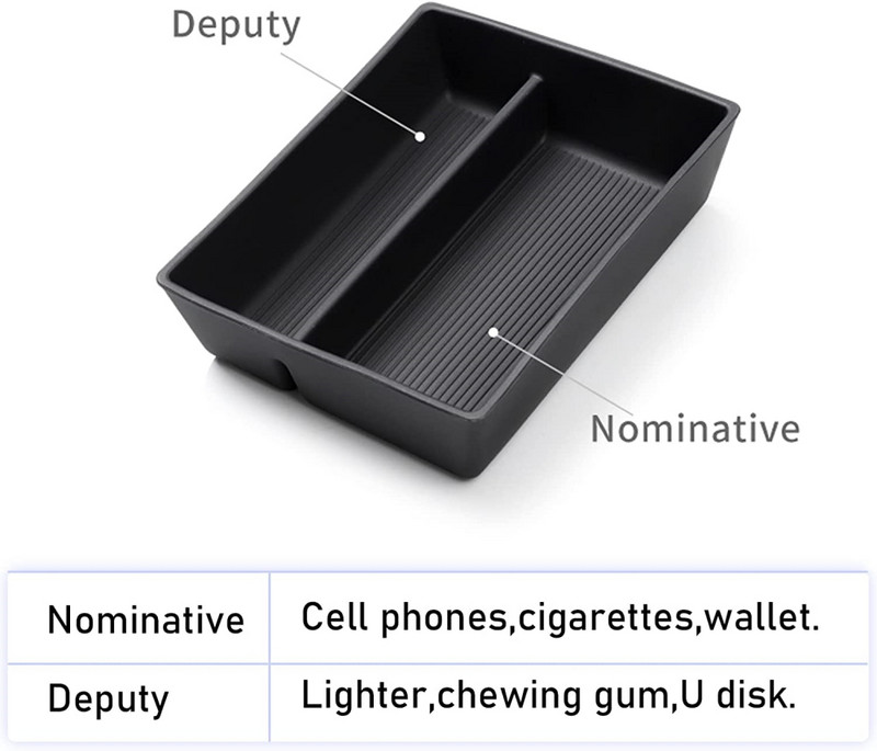 Tavă organizatoare pentru consola centrală pentru Tesla Model S Model X Plaid/Long Range 2021 2022 2023 Cutie de depozitare pentru consola centrală față