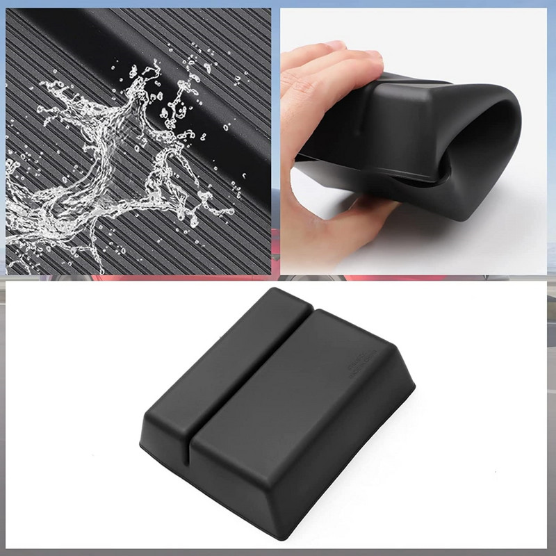 Tavă organizatoare pentru consola centrală pentru Tesla Model S Model X Plaid/Long Range 2021 2022 2023 Cutie de depozitare pentru consola centrală față