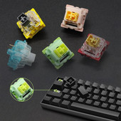 Outemu Механични превключватели на клавиатурата 3-пинови Lube RGB Gaming MX превключватели Безшумни щракащи линейни тактилни превключватели на клавиатура Lemon Panda