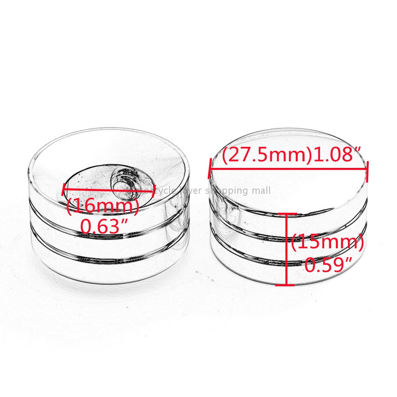 Καπάκι μπουλονιού κεφαλής μπουζί μοτοσικλέτας για Harley Twin Cam Touring Sportster XL883 XL1200 2τμχ Βιδωτό παξιμάδι Στρογγυλό προστατευτικό κάλυμμα