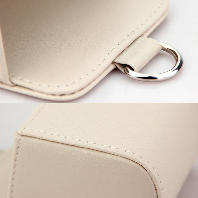 Geantă de depozitare pentru mașină Ventila de aer Tablou de bord Organizat pentru agățat din piele Cutie organizatoare pentru ochelari Suport pentru telefon Organizator de depozitare Accesorii auto