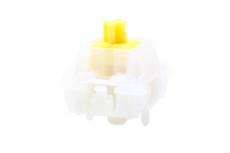 Gateron Milky Pro Switch 5-pin RGB lineaarne puutetundlik kollane punane lüliti mehaanilisele klaviatuurile Eelmääritud nailon PA66 45g 50g POM SMD
