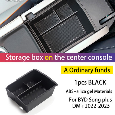 BYD Song pluss DM-i EV 2022-2023 keskmise käetoe ülemise/alumise hoiukasti jaoks, suure mahutavusega interjööri korraldaja autotarvikud