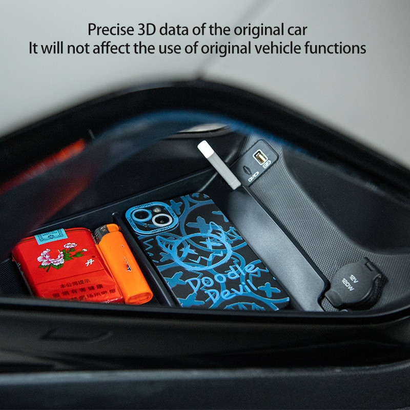 BYD Song pluss DM-i EV 2022-2023 keskmise käetoe ülemise/alumise hoiukasti jaoks, suure mahutavusega interjööri korraldaja autotarvikud