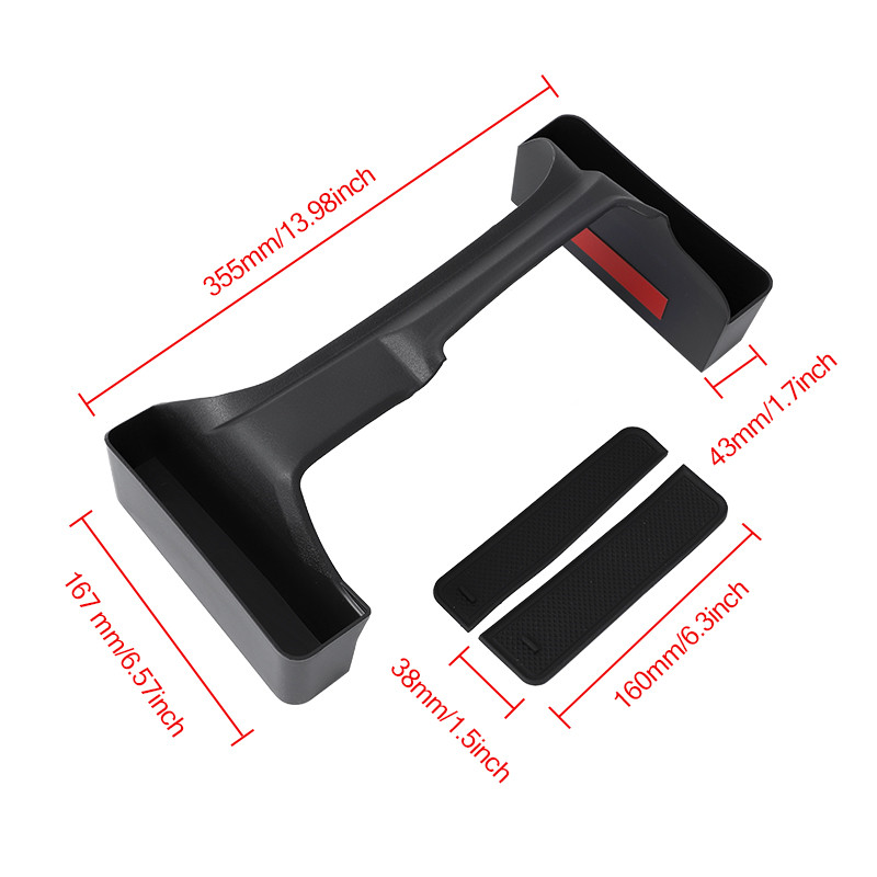 Kutija za pohranu mjenjača, torbica za organizator automobila za Jeep Wrangler JL Gladiator JT 2018 2019-2021, 4 vrata, posuda za spremanje automobila