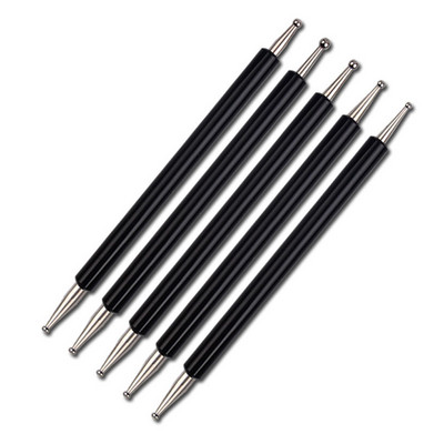 5 buc/set cu două capete Nail Art Dotting Pen Strass Mâner 3D UV Gel Liner Model de flori Desen Pictură Perie Instrumente de manichiură