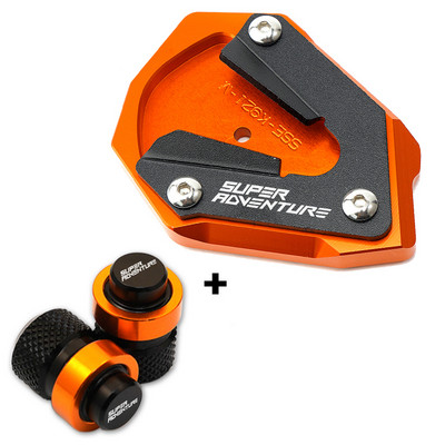 Skirta KTM 1290 SUPER ADVENTURE S 1290 SAS 2021 2022 2023 Motociklų priedai Vožtuvų dangteliai Atraminio stovo pėdos pagalvėlės šoninio stovo prailginimas