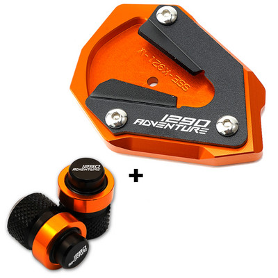Skirta KTM 1290 SUPER ADVENTURE S 1290 SAS 2021 2022 2023 Motociklų priedai Vožtuvų dangteliai Atraminio stovo pėdos pagalvėlės šoninio stovo prailginimas
