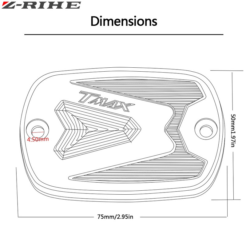 CNC alumiiniumist Tmax 530 500 pidurivedeliku paagi korgi kate Yamaha T Max T-Max 500 2004-2011 Tmax 530 DX SX 2012-2017 jaoks