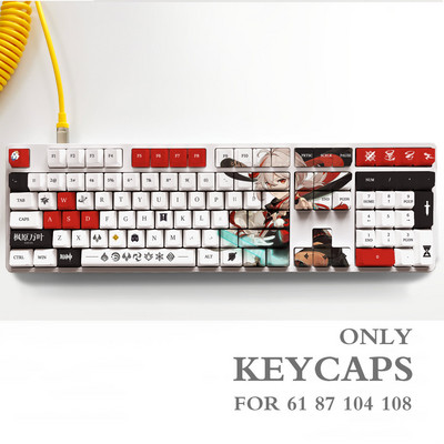 Genshin Impact NAHIDA NILOU Pbt materjalist klahvikorkide komplekt ANSI 61 87 104 108 klahvide jaoks Mehaaniline klaviatuur OEM profiiliga ainult klahvikorgid
