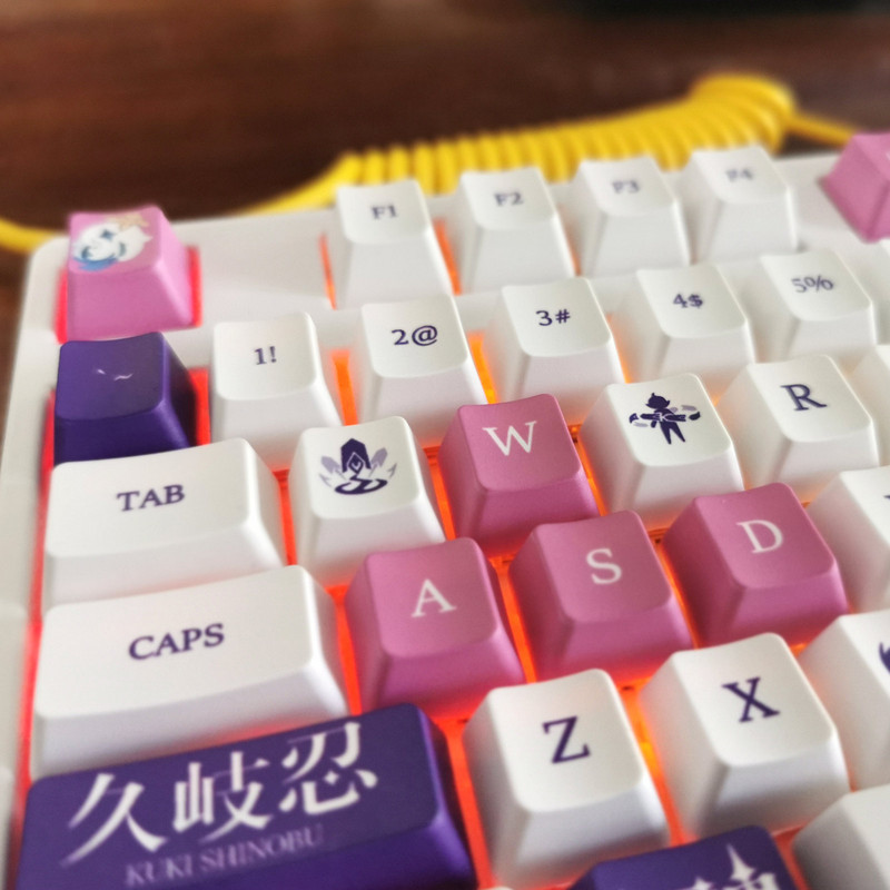 Genshin Impact NAHIDA NILOU Pbt materjalist klahvikorkide komplekt ANSI 61 87 104 108 klahvide jaoks Mehaaniline klaviatuur OEM profiiliga ainult klahvikorgid